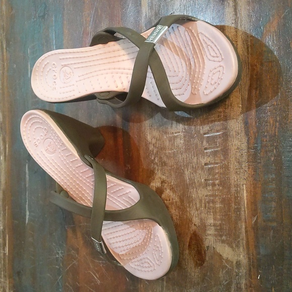CROCS Shoes - Crocs Cyprus IV Platform Sandals Cotton Candy/Espresso - Women's 10